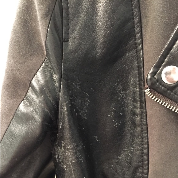 Leather & Suede Moto jacket - Picture 5 of 5